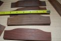 Indian Rosewood pre-carved bridge blank