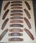 Indian Rosewood pre-carved bridge blank