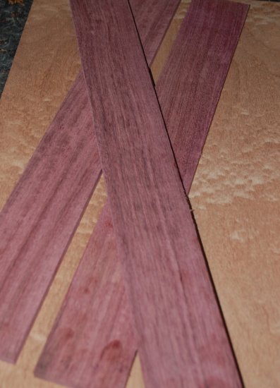 Purpleheart Fretboard - Click Image to Close