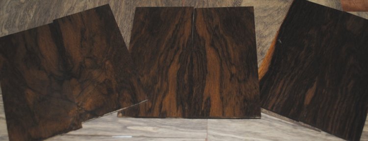 Black Limba bookmatched Head plates - Click Image to Close