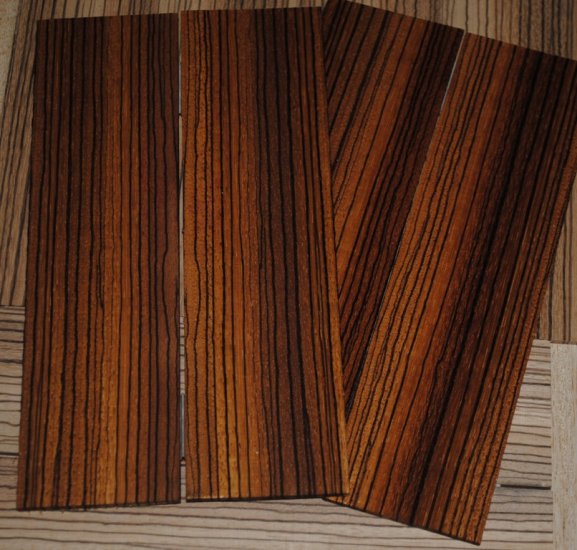 Zebrawood Bookmatched Headplates - Click Image to Close