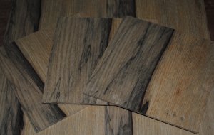 Black Limba Rosette Square