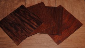 Bubinga Rosette Square