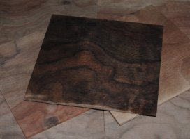 Claro Walnut Rosette Square