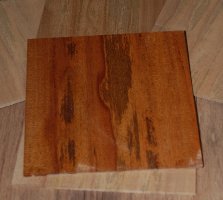 Spalted Sapele Rosette Square