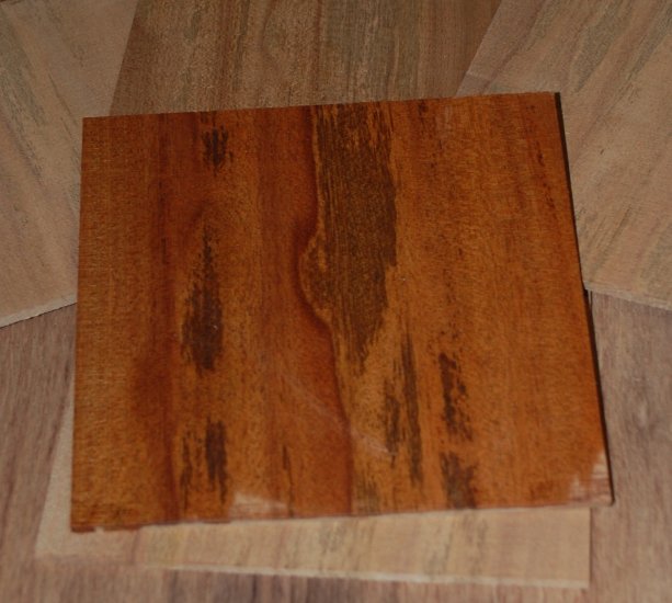 Spalted Sapele Rosette Square - Click Image to Close