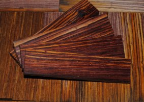 Cocobolo Ukulele Bridge Blanks