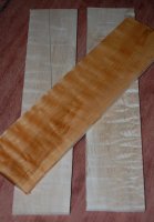 Quilted Maple Ukulele Fretboard