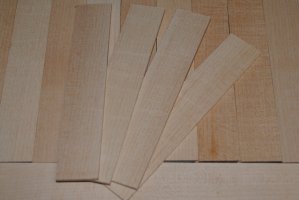 Hard Maple Ukulele Bridge Plates