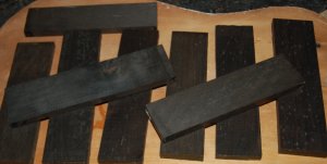 Ebony Bridge Blank mineral spots
