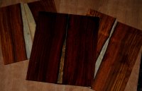 Cocobolo Ukulele bookmatched head plate veneer