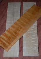 Quilted Maple Ukulele Fretboard